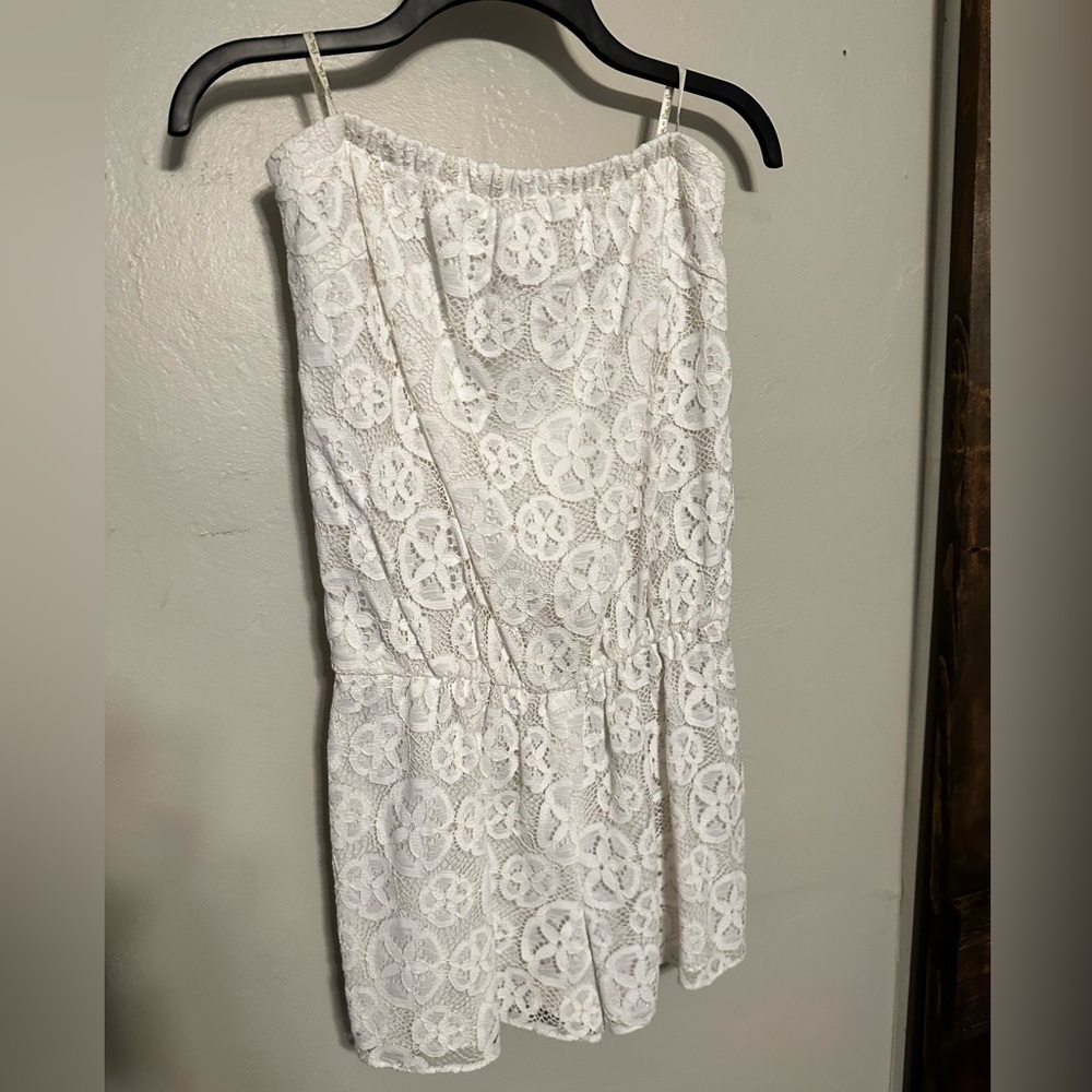 Lilly Pulitzer lace strapless romper